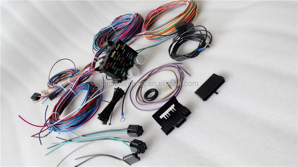 CNCH New Kit Chassis Wire Harness for Jeep CJ7 CJ5 1976-1983, View