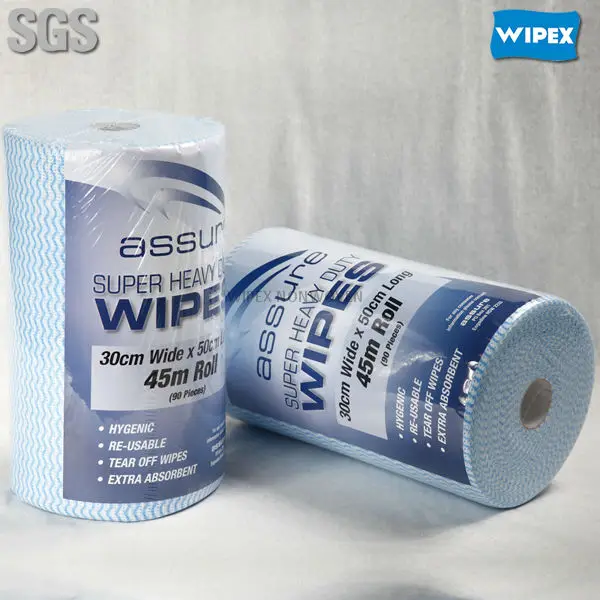 Heavy duty wipes roll
