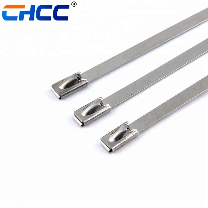 100pcs Self Lock Type 304 Stainless Steel Cable Ties 4.6x400mm