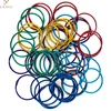 Metal colorful loose leaf multicolor binding ring