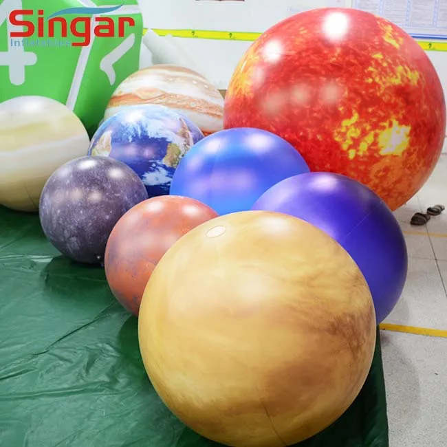 Led Lights Balloon Solar System Nine Inflatable