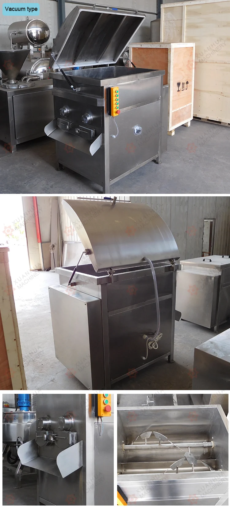 BX-50 vacuum meat mixer food equipment processing machine meat mixer