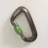 Wholesale Custom Aluminium Steel Bulk Ring Snap Key Chain Clips Rock Climbing Hook Locking Swivel Rescue Climbing Carabiner Lock