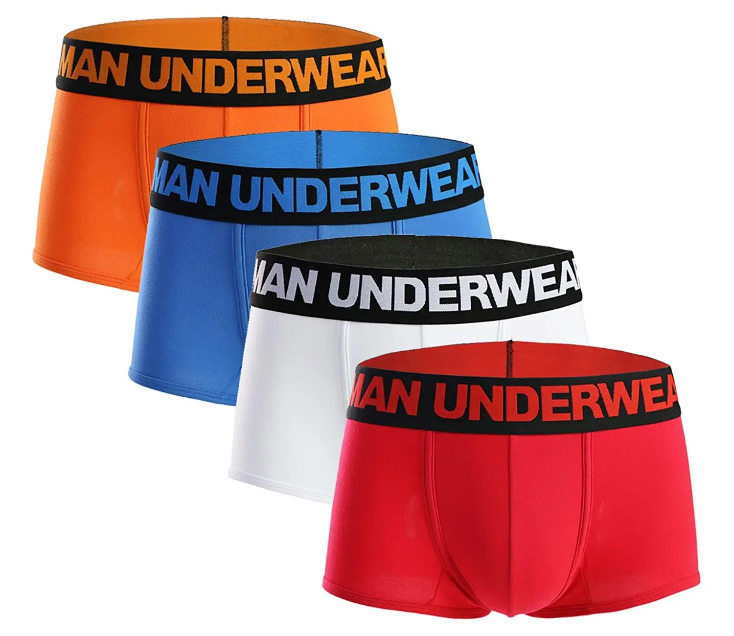Seaoeey Boxer Briefs 4-Pack Breathable Comfort Underwear Shorts for Men and Boys