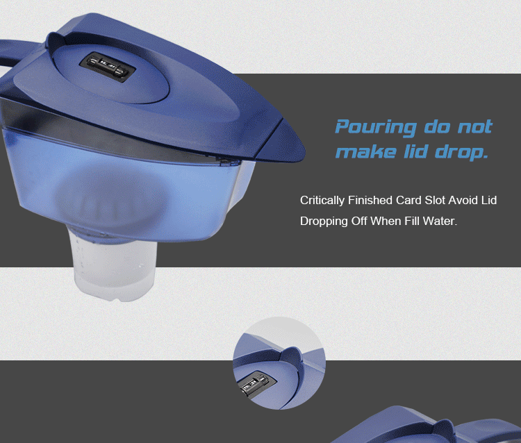 Bluetech 6 Cup Super Filtration Pitcher Water Filter,Bpa Free,Color