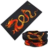 Shiny Fire Printing Fashion And Novel Outdoor Mul-Purpose Protection Tubular Bandana Headscarf