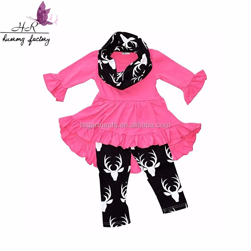 Children Boutique Clothes Baby Girls Fall Winter Clothing Sets Spring