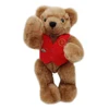 Cute plush teddy bear jacket jointed teddy bear