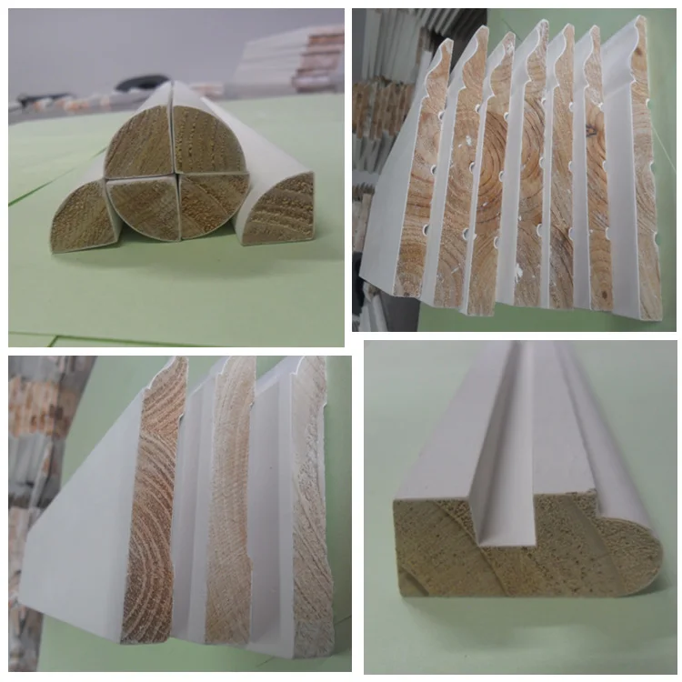 plaiste Primed Pine Flat Dado Rail wood moulding