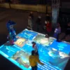 All in one interactive floor/wall system, 3d hologram interactive floor tiles projection for shopping mall,event,wedding,game.