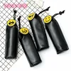 Hotsale in France cute stationery new style portable waterproof leather korean pencil case smile face pencil case bag