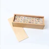 Wooden word learning toys Montessori toys spell study stocks with Hand polished wooden box