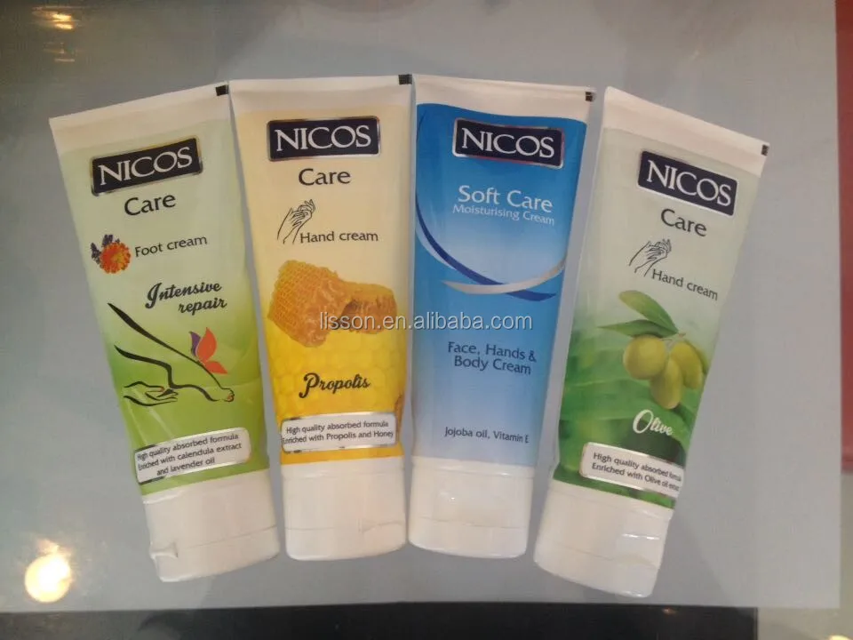 eco friendly  hand cream cosmetic package tube