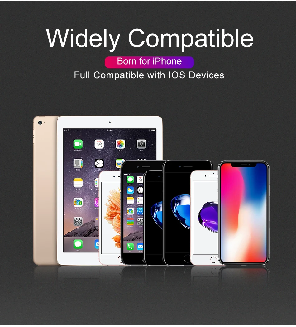 Jellico KN-10 USB Mobile Accessories MFI Certified Mobile Data Cable Charging Cable For Iphone