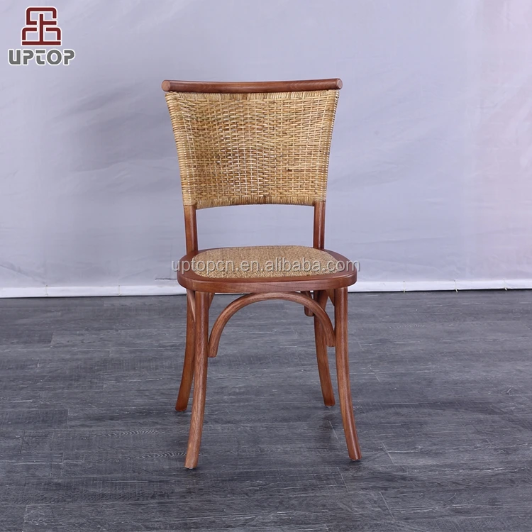 Sp Ct862 Modern High Back Stackable Wooden Rattan Dining Chair