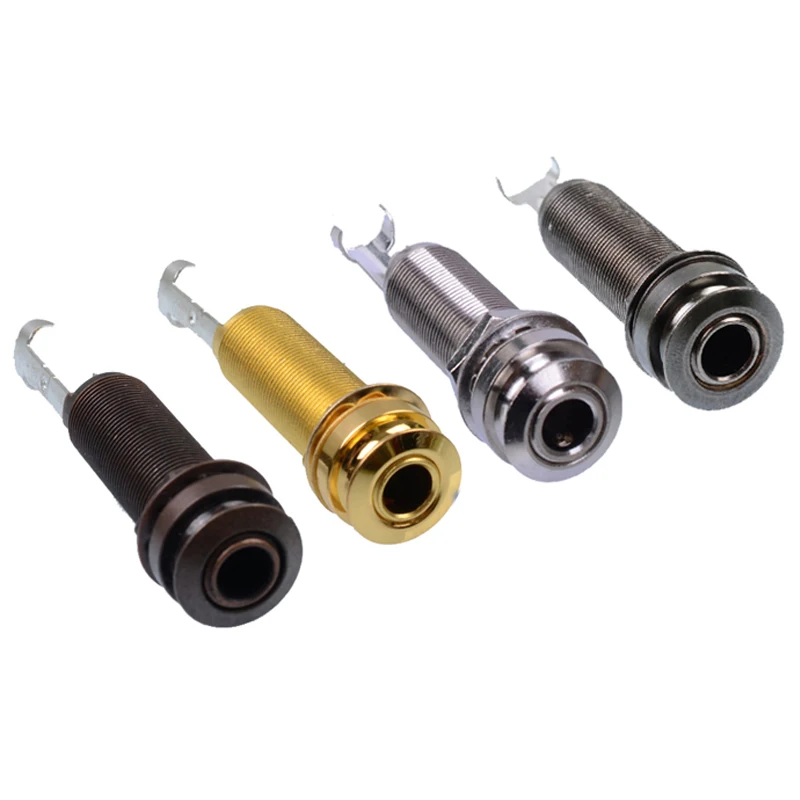 High Quality Cylinder Guitar Endpin Jack Nickel With Strap Pin Chrome