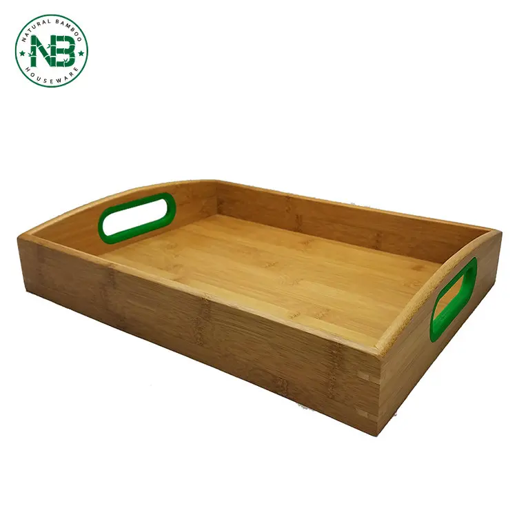 Wholesale Natural Bamboo Serving Trays Sets 2 Rectangle Tray Buy