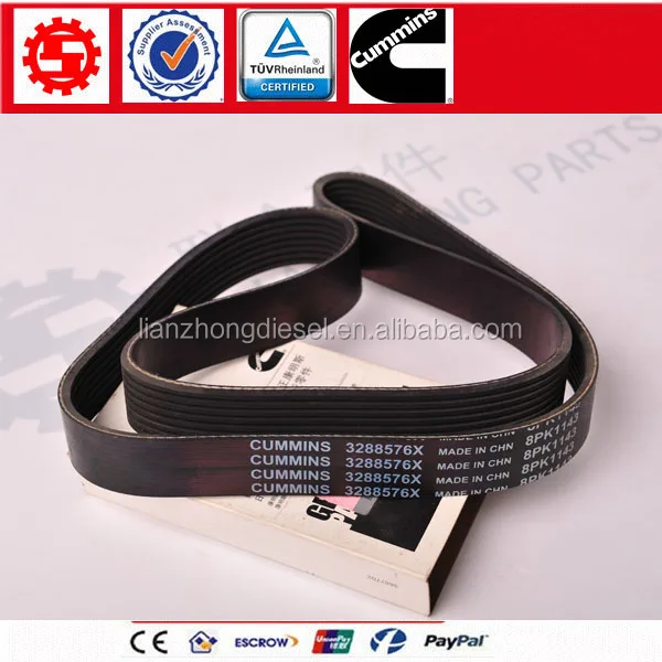 Original Cummins M11 Ism Qsm Diesel Engine Part V Ribbed Belt 3288576