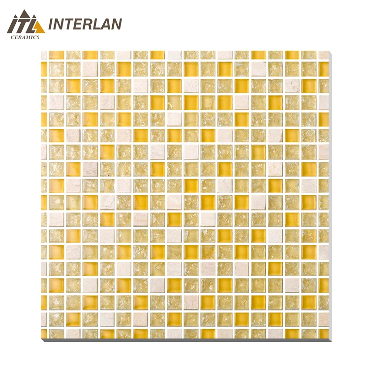 Giá rẻ sản phẩm mới pha lê nhỏ vuông gạch mosaic thủy tinh