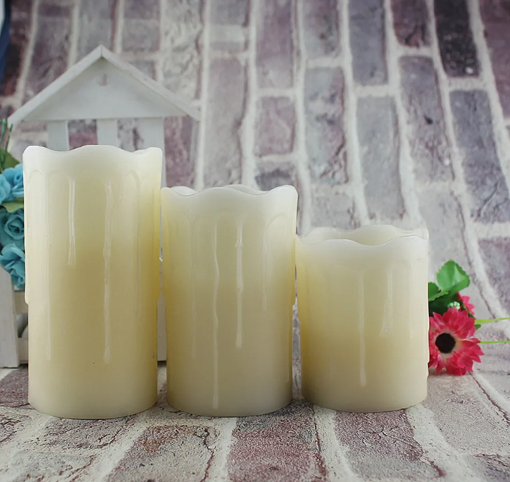 Battery Operated Scented Candles With Timer Fashion Small Size Candles