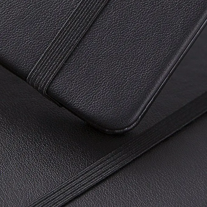good design leather hardcover notebook,custom leather journal ,notebooks with elastic
