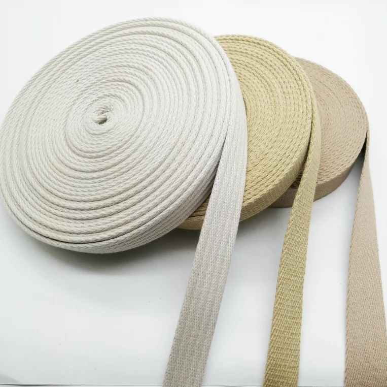 Natural Color Custom Cotton Flat Fabric Bag Handle Strap Buy Cotton