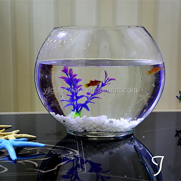 Hand Blown Fancy Design Available Different Sizes Large Glass Fish Bowl