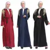 Velvet Elegant Muslim Women Dress Cardigan Robe Abaya Adults Embroidered Beaded Long Sleeve Turkey Malaysia Online Wholesale