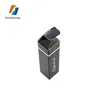 Makeup lipstick packaging black glossy small rectangle paper folding boxes