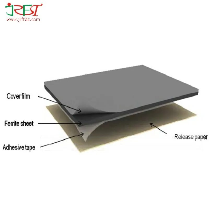 Emi High Permeability Flexible Magnetic Nfc Ferrite Sheet For Shielding ...