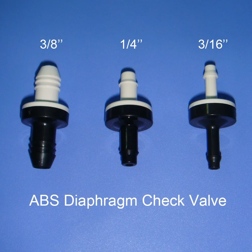5/16" 8mm Small Check Valve Micro One Way Air Valve Plastic Check Valve