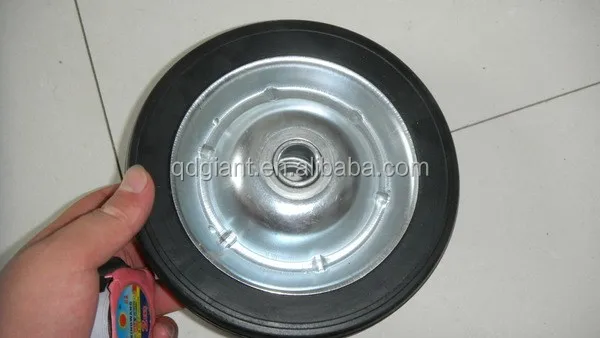 7"X1.5" solid rubber wheel for tool cart