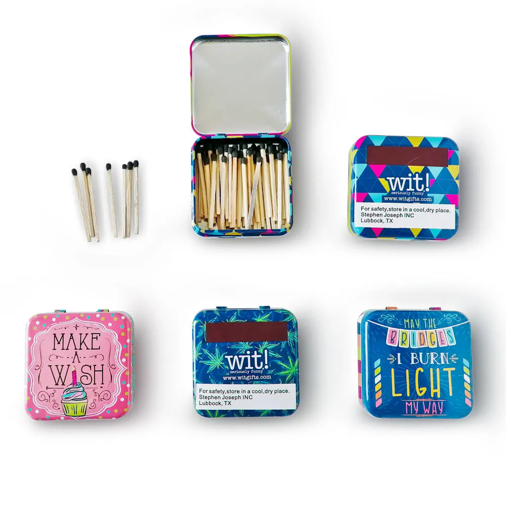 tin box matches