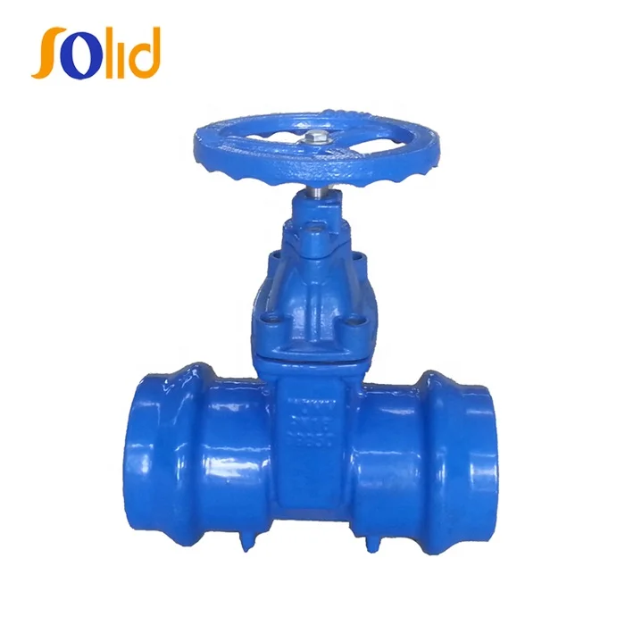 Ductile iron PVC Socket Ends Non-rising Resilient Seated Sluice Gate Valve