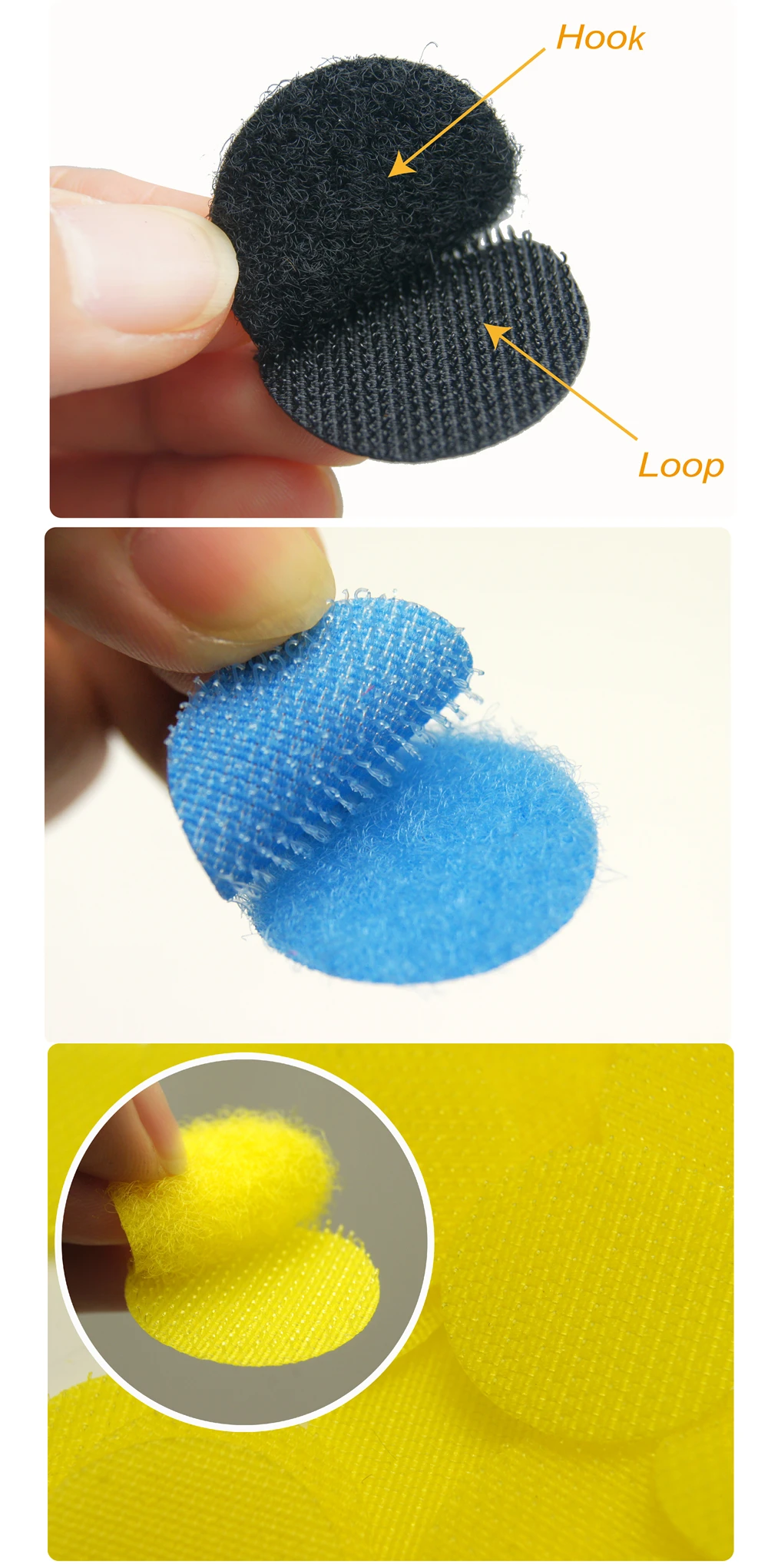 100 Nylon Sticky Hook Loop Circles Buy Sticky Hook Loop Circles