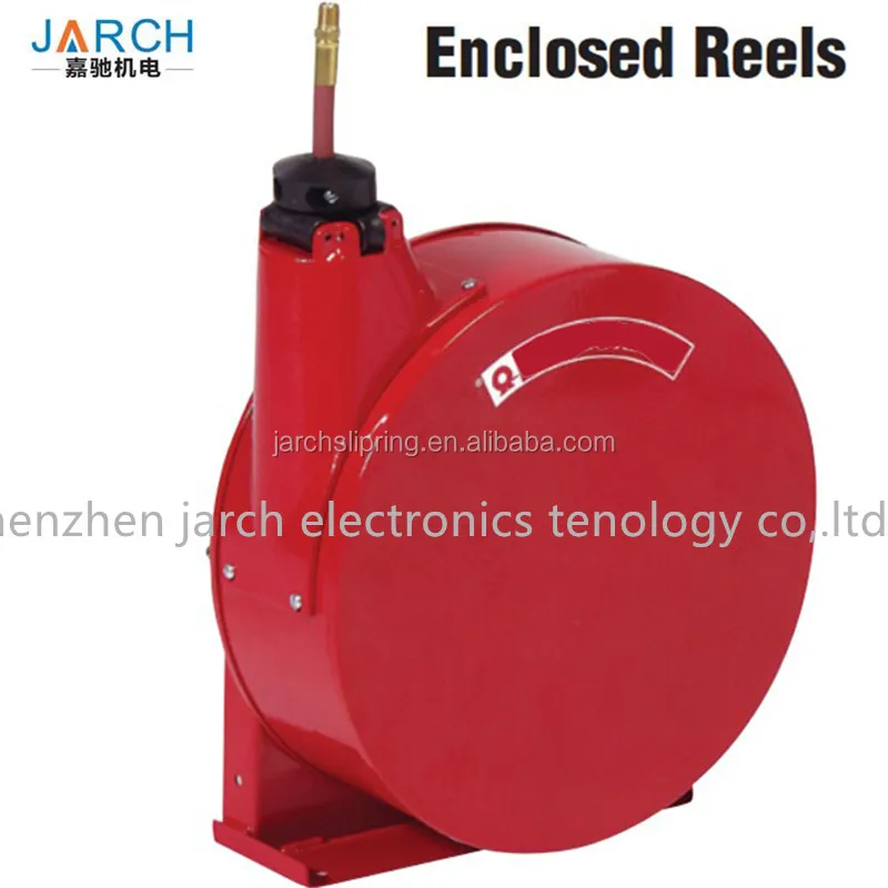 Premium Duty Enclosed Air Hose Reel Works Air Cable Cord Reel safety water-proof aluminium wire cable reel