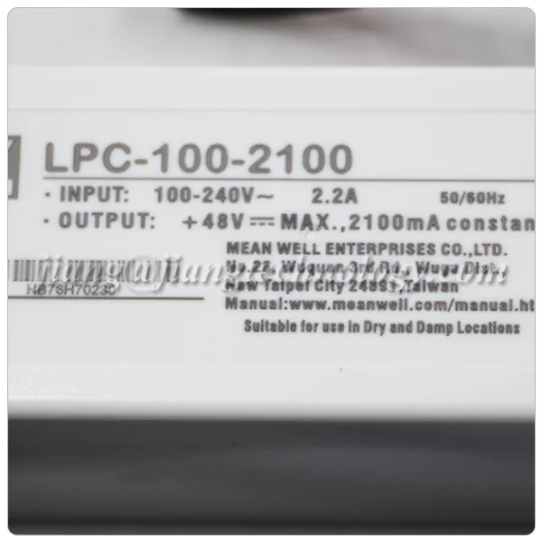 Meanwell IP67 LPC-100-350 100 Watt Waterproof Constant Current Slim 100W 350mA Led Driver