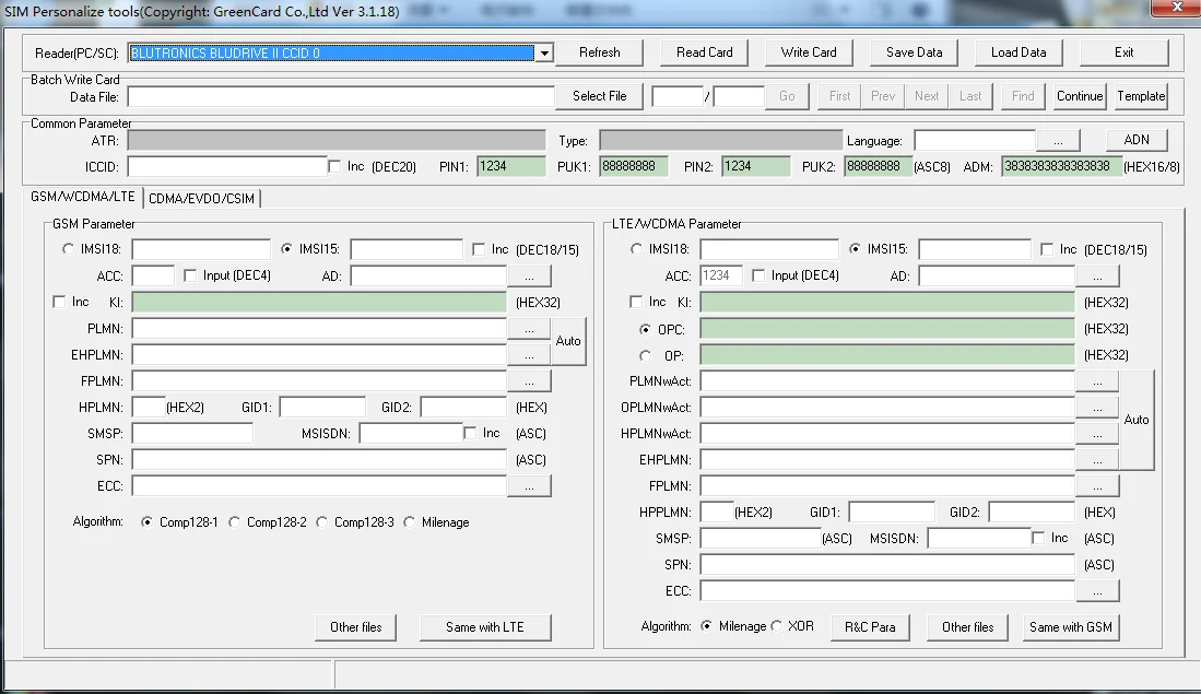4C color printing 100,000 times PVC 64K 128k SIM CARD LTE USIM SIM Card
