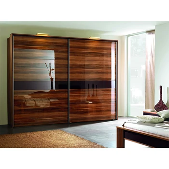 High End Customized Wood Like Uv Finish Bedroom Furniture Glossy