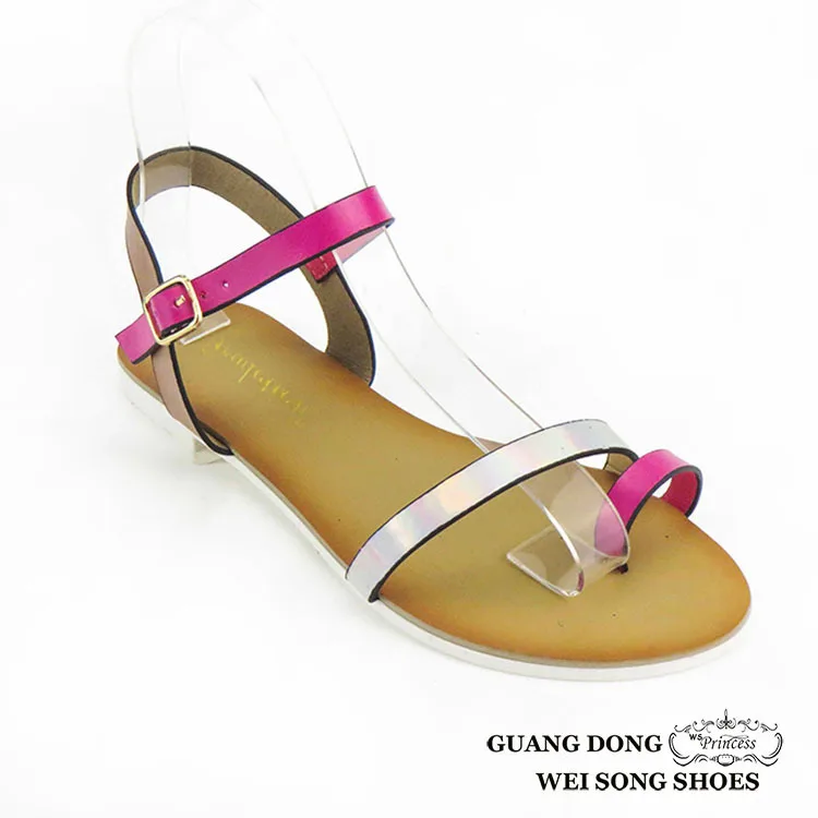 branded flat sandals