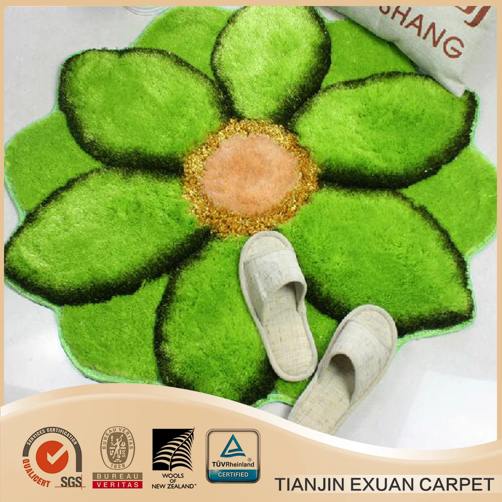 Rosa a forma di fiore modello shaggy tappeti 3d tappeto id ... Tappeto antiscivolo doccia a fiori
