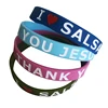 Sell Top Sale Items;new Arrival Blue Round Bands Adjustable Rubber Bracelet Custom Silicone Clasp Bangle