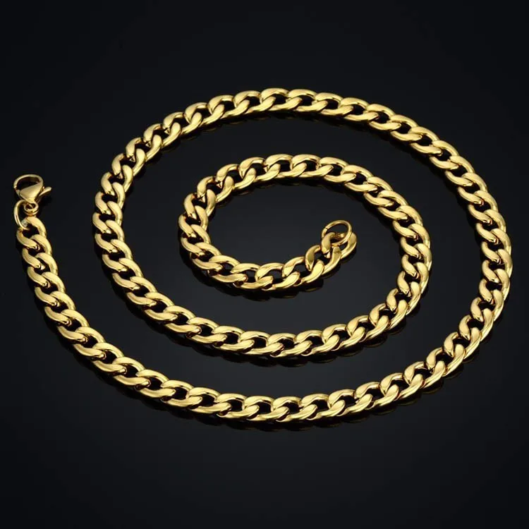 Fashion Bulk Necklace Chain Jewelry Men Silver Design 316l Stainless