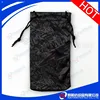Microfiber embossing printed pouch for power bank earphones MP3 MP4