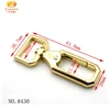 special design square loop zinc alloy swivel snap hook