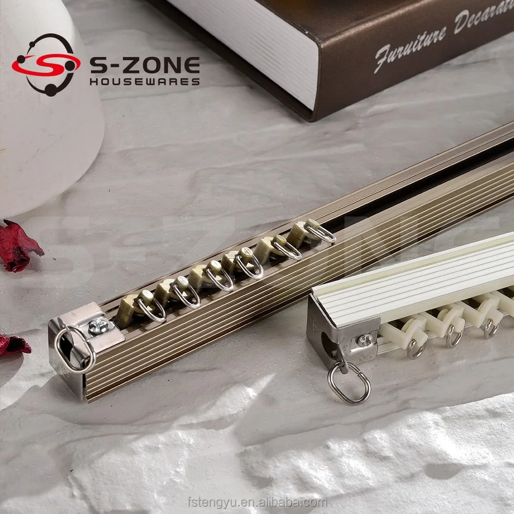 Sliding rail plafond gemonteerd gordijn track systeem plafond ...