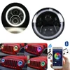 7" RGB led lighting auto headlight mobile bluetooth control phone app 12v round 7 inch led headlight for Jeep wrangler