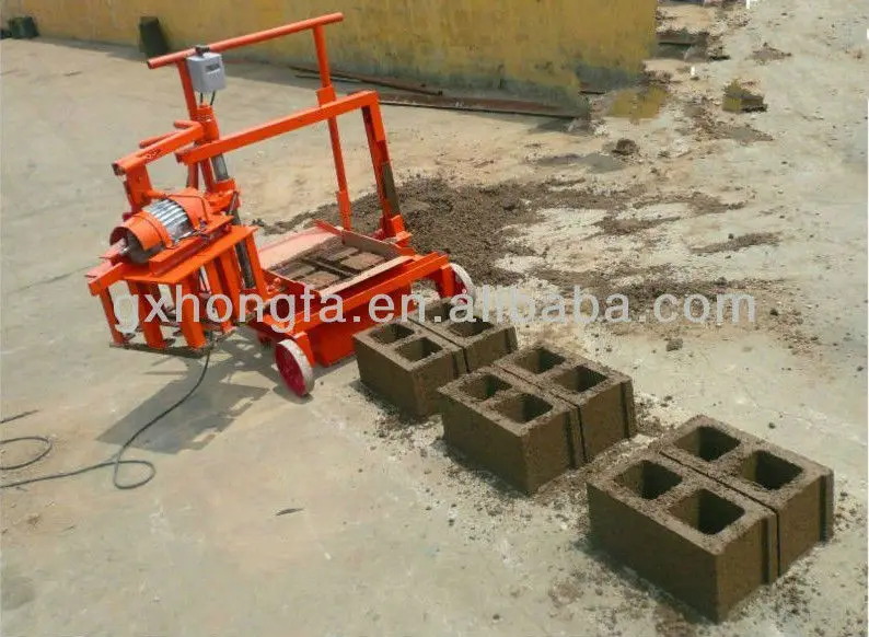 Hongfa Qmj2-45 Manual Concrete Cinder Block Making Machine Brick ...