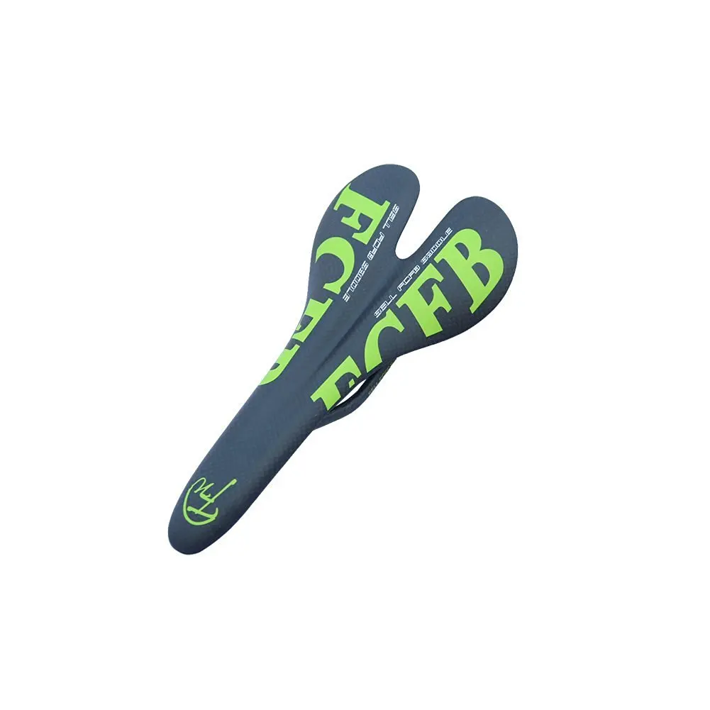 FCFB FW Full Carbon Fiber Road Bicycle Saddle Road/MTB Mountain Cycling Bike Seat Saddle Cushion Bike Parts green 3k matt