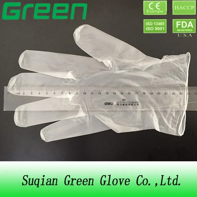 vinyl gloves powder medium
